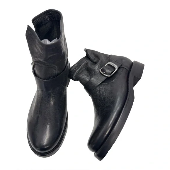 Frye Black Leather Veronica Flex Moto Bootie Size 7.5 NWOT - Picture 4 of 14